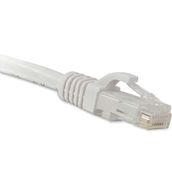 Enet Enet Cat6 White 20 Foot Patch Cable w/ Snagless Molded Boot (Utp) C6-WH-20-ENC